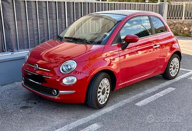 Fiat 500 Cabrio 1.0 Hybrid Dolcevita – Rosso/Beige