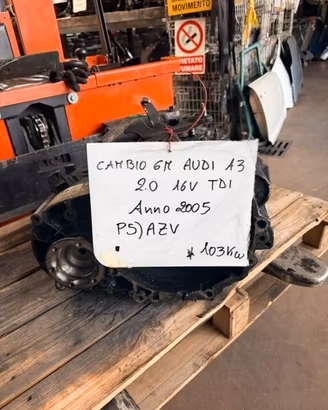 Cambio 6M Audi A3 2.0 16V TDI Anno 2005 Codice Mot