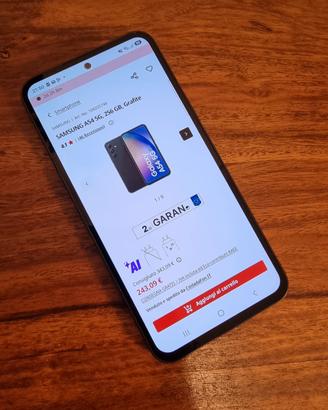 Samsung Galaxy A54 5G 256GB Grafite – Come nuovo