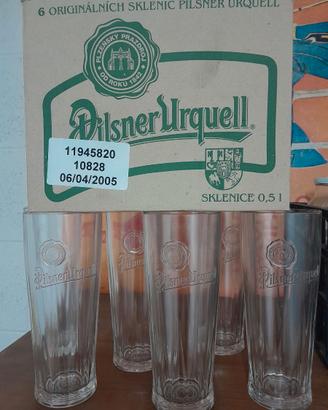 Set 6 Bicchieri Pilsner Urquell Originali - 0,5l -