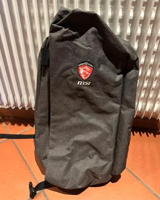 Zaino MSI gaming grigio rosso