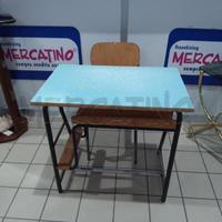 BANCO SCUOLA VINTAGE CON SEDIA