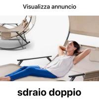 sdraio doppio da giardino