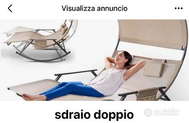 sdraio doppio da giardino