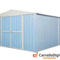 Box prefabbricato in acciaio 360x430cm azzurro