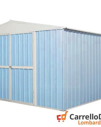 Box prefabbricato in acciaio 360x430cm azzurro