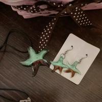 Parure  di gioielli in vetro di murano