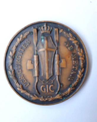 Medaglia premio/Medaglia sportiva d'epoca GIC