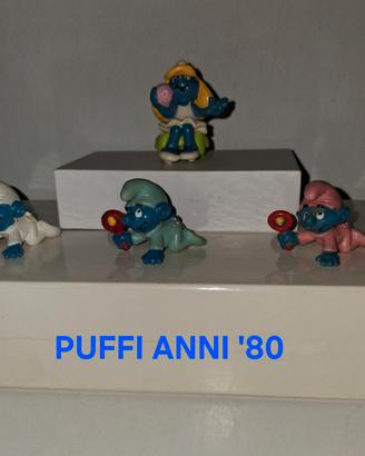  Puffi anni '80 da collezione 