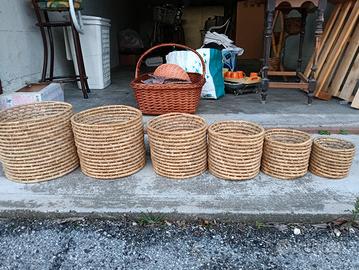 cesti cilindrici porta vasi 