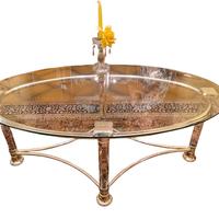 tavolino da salotto in cristallo 