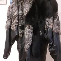 Combipel Giacca 3/4 Pelle e Pelliccia