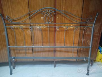 Testata letto matrimoniale in ferro battuto