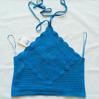 Crop top nuovo crochet Mango XS, fairy mermaidcore