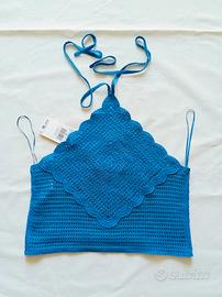 Crop top nuovo crochet Mango XS, fairy mermaidcore
