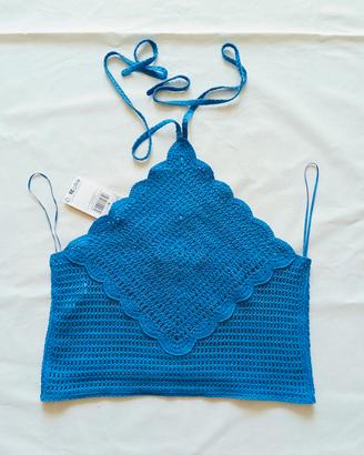 Crop top nuovo crochet Mango XS, fairy mermaidcore
