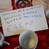 servizio di 6 tazzine da caffè bavaria vintage