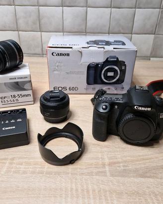 Obiettivi Canon Eos 60D 2 come nuovi orig