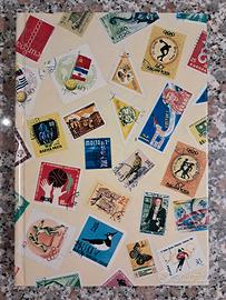 Album collezione 20 pagine con 400 francobolli 