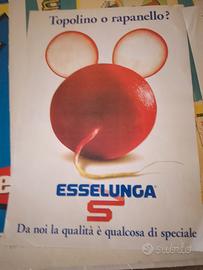 manifesto poster pubblicitario Esselunga rapanello