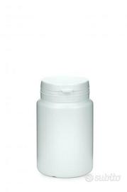 Pilloliera in HDPE 100 ml con coperchio bianco