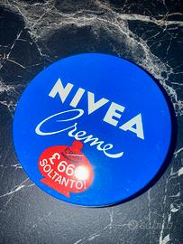 Barattolo Nivea Creme Vintage latta adesivo Lire
