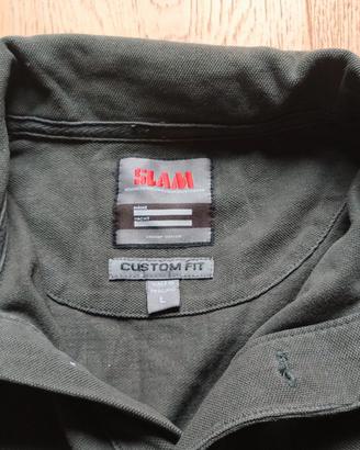 Polo a manica lunga SLAM uomo verde L