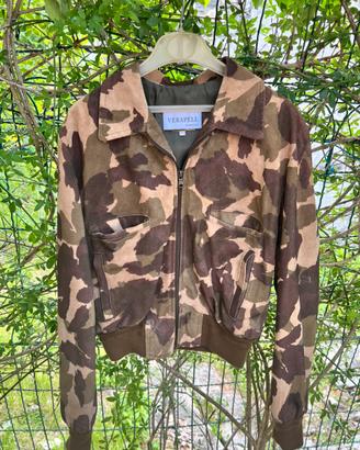 Giacca BOMBER mimetica donna vera pelle