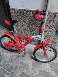 bicicletta con rotelle bambino