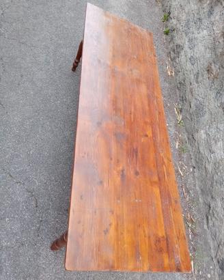 Antico tavolone in abete 270 x 89 cm