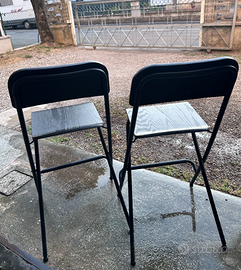 Sgabelli alti pieghevoli IKEA Franklin (Nero)