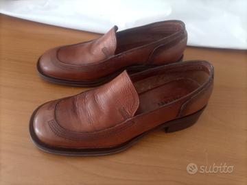 scarpe uomo vero cuoio artigianali n.44 robuste