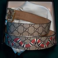 Cintura Gucci Supreme Kingsnake Brown