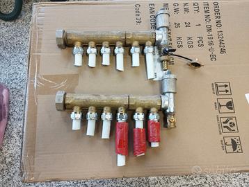 Collettori termosifoni Tiemme 6 uscite 1"
