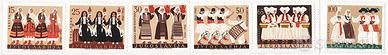JUGOSLAVIA 1961 COSTUMI TRADIZIONALI 6v MNH