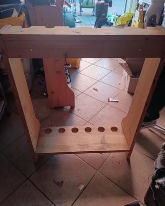 poggia canne in legno massello