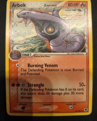 carta Pokemon Arbok δ Delta Species DF 13 ENG
