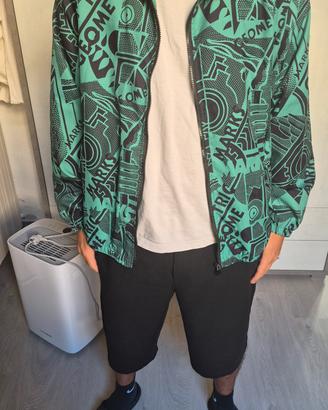 Giacca antivento SHEIN fantasia verde/nera – XL
