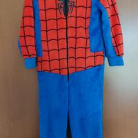Pigiama + ciabatte Spiderman età 6 -10 anni