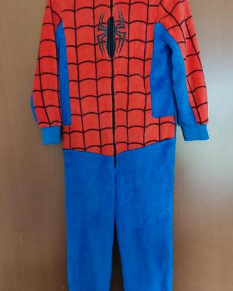 Pigiama + ciabatte Spiderman età 6 -10 anni