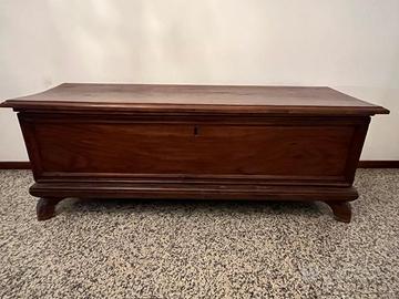 baule vintage in legno massello