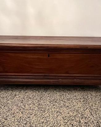 baule vintage in legno massello