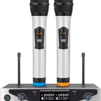 Microfono Wireless Profess. Doppio Canale IE025