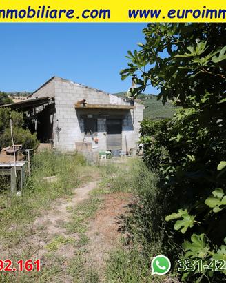 Terreno di 1 ettaro con fabbricato vista mare