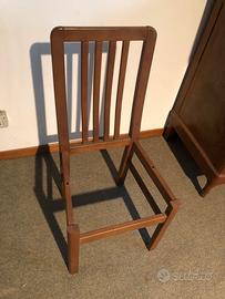 Struttura sedia in legno