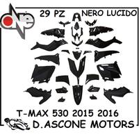 KIT CARENE NERO LUCIDO TMAX 530 2015 2016 29 PZ