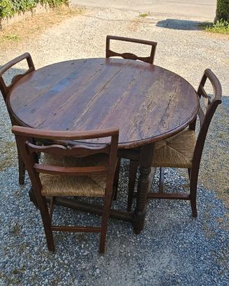 TAVOLO RUSTICO LEGNO DA RESTAURARE