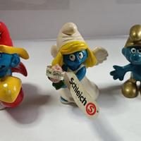 puffi peyo vintage originali Schleich in gomma