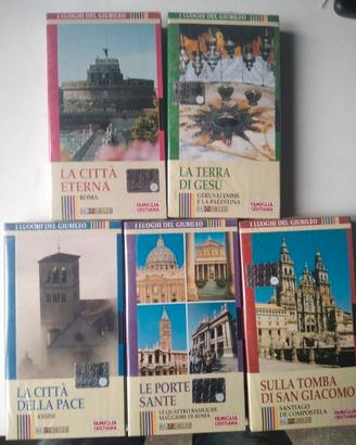 nuove ancora sigillate 5 VHS luoghi Giubileo