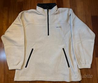 Felpa in pile con mezza zip Champion